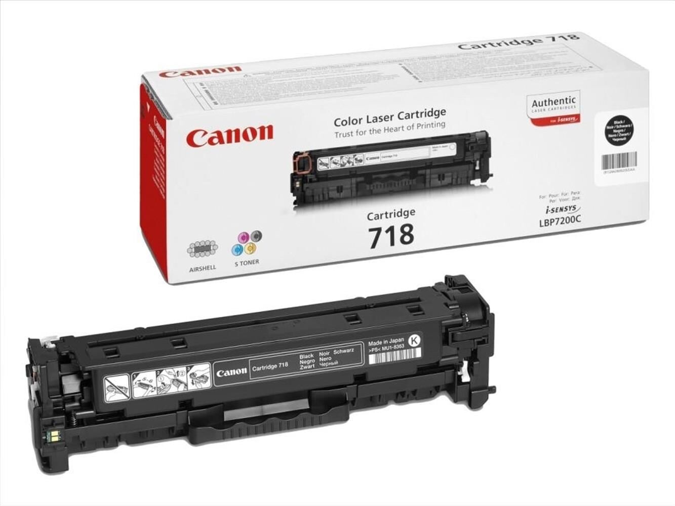 Canon CRG-718BK İkili Paket (Dual Pack) Siyah Orijinal LaserJet Toner Kartuşu