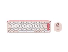 Logitech Pop Icon Combo Pembe Bluetooth Kablosuz Klavye ve Mouse Seti (920-013077)